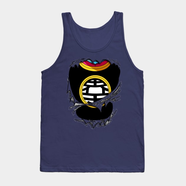 Kaioh Chest Dragon Ball Z And Super and Gt Tank Top by GeekCastle